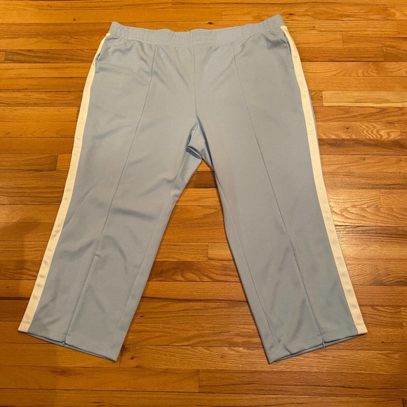 NWT Wild Fable Sz 3X Pants Track Elastic Waistband Striped Blue Zip Cuff Pockets - Picture 1 of 11